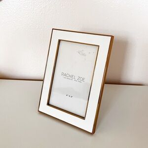 Rachel Zoe Gold and White 4x6 Picture Frame